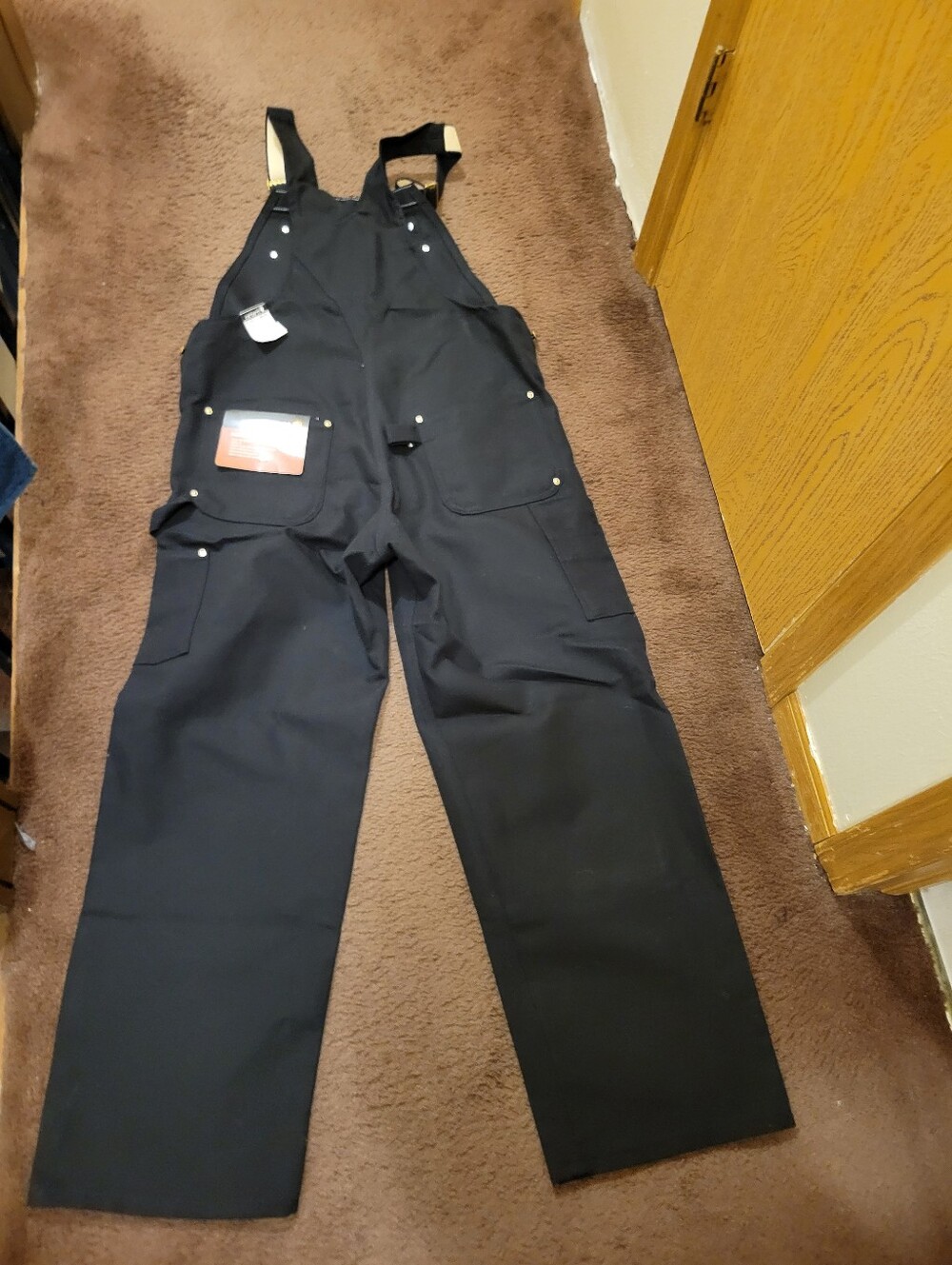 Carhartt Men's Bib Overall - Durable Utility Trousers - Picture 8 of 11